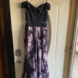 Mermaid Prom Dress - Lavender & Navy